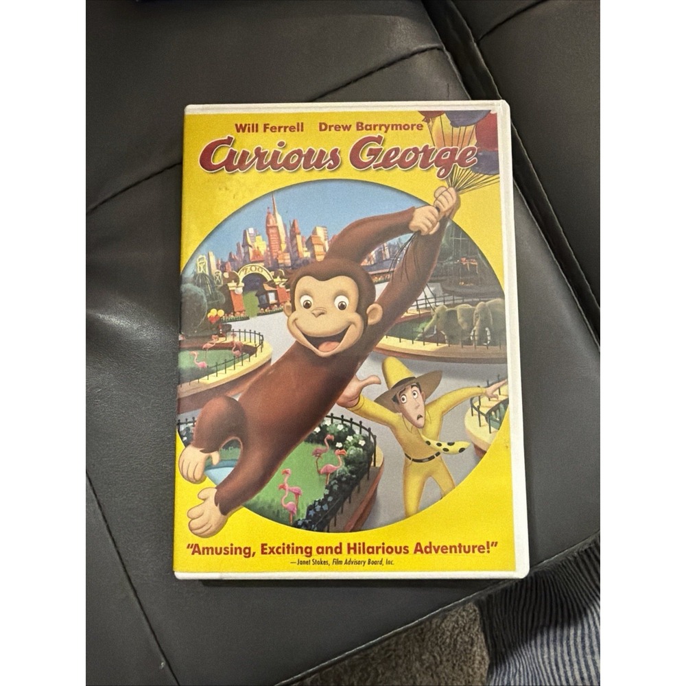 Curious George DVD Movie - Will Ferrell, Drew Barrymore - Family Adventure